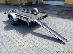 SARIS Motorradtransporter Tieflader Einachser