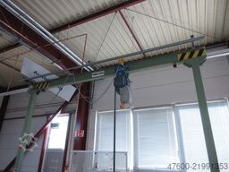 Zasche Portalkran Hallenkran Bockkran KP500 3,5m 500Kg Demag 250Kg Kettenzug