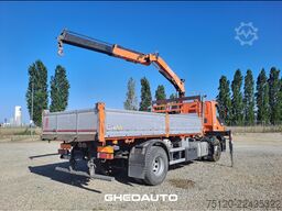 IVECO AD190D42 - CASSONE RIB. TRILATERALE CON GRU DIETRO CABINA