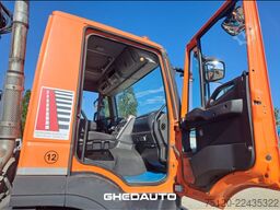 IVECO AD190D42 - CASSONE RIB. TRILATERALE CON GRU DIETRO CABINA