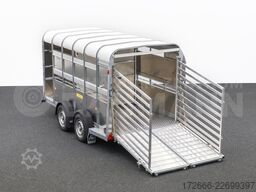 Ifor Williams TA510G | 12x6 | RAMPE-/TÜR-KOMBI 372X178X183CM VIEHANHÄNGER | 2X LÜFTUNG