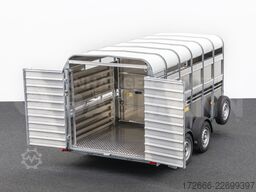Ifor Williams TA510G | 12x6 | RAMPE-/TÜR-KOMBI 372X178X183CM VIEHANHÄNGER | 2X LÜFTUNG