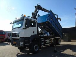 MAN TGX + 6x6 + HIAB 166 E3 HIPRO + 3SIDE TIPPER