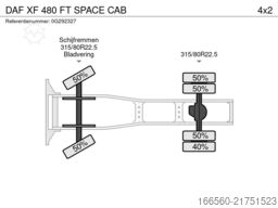 DAF XF 480 FT SPACE CAB