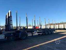 PAVIC Holzauflieger mit Schemel und Rungen