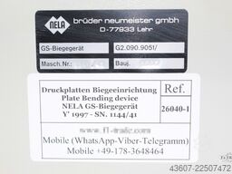 NELA GS-Biegegerät