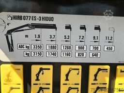 MERCEDES-BENZ 1221 Pritsche + HIAB XS077 ES 3 - 4x2 weiß