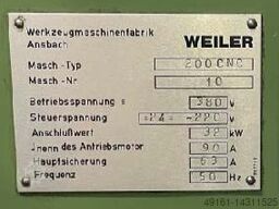 Weiler Weiler 200 CNC