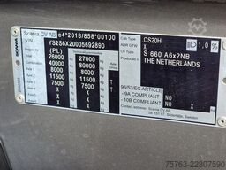 Scania 660S V8 NGS Highline 6x2 - Retarder - Full air ...
