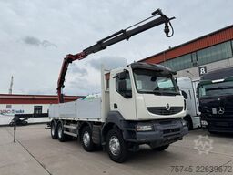 RENAULT KERAX 460 * PRITSCHE * HMF KRAN 10,2N M *8 X 4*