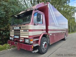 SCANIA 93M  250  /  BLATT feder/  ALU Koffer