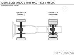 MERCEDES AROCS 1845 HAD - 4X4 + HYDR.