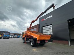 MAN 18.284 4x4 3 zijdige kipper/ Kraan