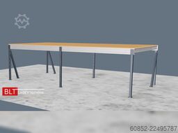 5x10m Lagerbühne , Belastung : 500kg/qm Unterkante: 2,5m , ca. 50qm Systembühne