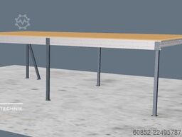 5x10m Lagerbühne , Belastung : 500kg/qm Unterkante: 2,5m , ca. 50qm Systembühne