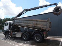 MAN TGS 26.440 6x6 cable system tipper truck with p...