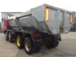 MAN FE 410 8x4 kipper,manual feulpomp,steel kipper