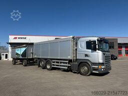 SCANIA G 450 Dreiseitenkipper + Anhänger mit Schleuse