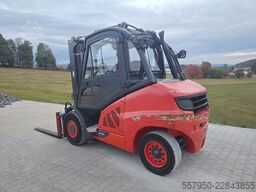 Linde H 25/600 Diesel Triplex Zinkenversteller