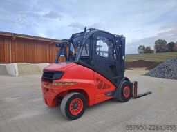 Linde H 25/600 Diesel Triplex Zinkenversteller
