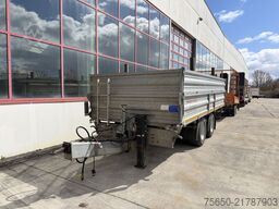 Möslein DTD18  19 t Tandemkipper- Tieflader + Steckrungen, Breite Reifen