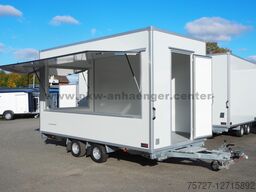 Verkaufsanhänger SellerH-XLT 2500kg 420x200x230cm 2x Klappe Planendreieck Hochlader