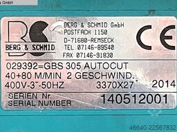 BERG & SCHMID - Halbautomat GBS 305 AutoCut