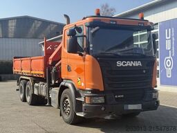 SCANIA G 410 CB 6x4 HSZ Kipper Kran Palfinger PK26002