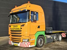 Scania R410 6x2 / RETARDER + NOOTEBOOM DIEPLADER