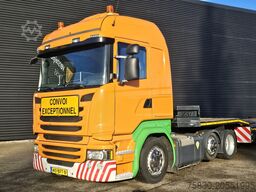 Scania R410 6x2 / RETARDER + NOOTEBOOM DIEPLADER