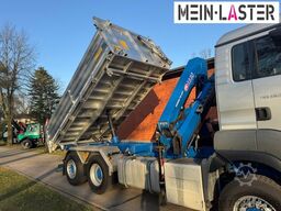 MAN Aufbau Meiller Bordmatik + HMF 1330 K4 15m Funk