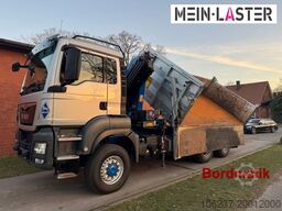 MAN Aufbau Meiller Bordmatik + HMF 1330 K4 15m Funk