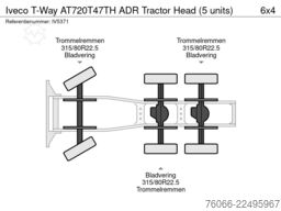 Iveco T-Way AT720T47TH ADR Tractor Head (5 units)