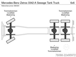 Mercedes-Benz Zetros 3342-A Sewage Tank Truck