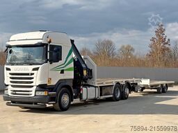 SCANIA R 440 * HIAB 330 - 5 + FUNK + Anhänger! 6x2