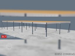 10x20m Lagerbühne , Belastung : 500kg/qm Unterkante: 2,5m ,ca. 200qm Systembühne
