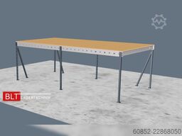 5x10m Lagerbühne , Belastung : 500kg/qm Unterkante: 3m ,ca. 50qm , Systembühne