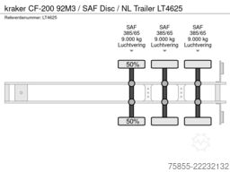 kraker CF-200 92M3 / SAF Disc / NL Trailer
