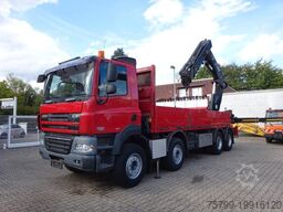 DAF 85.410 Pritsche + HIAB 322E6 Kran 8x4
