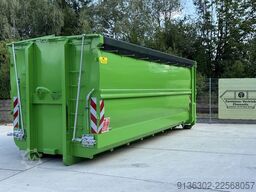 Container Vertrieb Chemnitz Abrollcontainer Spantenfrei mit Klappnetz