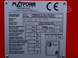 Platform Basket Spider 18.90 PRO CE Declaration, Valid inspection,