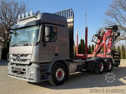 MERCEDES-BENZ Actros 2660 6x4 Holztransport mit Kran Penz 10Z8