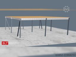 10x10m Lagerbühne , Belastung : 500kg/qm Unterkante: 3m ,ca. 100qm , Systembühne