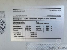 MEGA LIGHT ALU-KIPPMULDE 55M³, KOMBIKLAPPE, SAF-ACHSEN, 1-A LIFTACHSE, ROLLPLANE