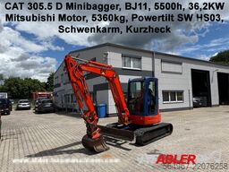 Caterpillar 305.5 D Minibagger Powertilt SW HS03