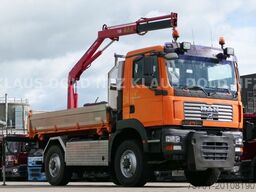 MAN TGM 13.240 Zweiseitenkipper Kran 4x4 Kamera