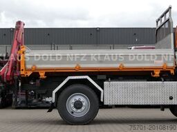 MAN TGM 13.240 Zweiseitenkipper Kran 4x4 Kamera