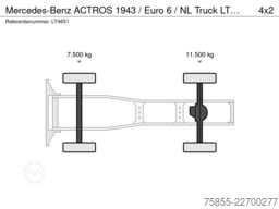 Mercedes-Benz ACTROS 1943 /  Euro 6 / NL Truck