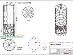 Constmach 1000 Ton Capacity Cement Silo