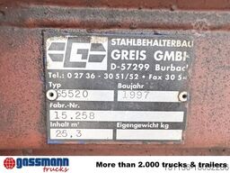 Abrollcontainer mit Kran, HMF 1144 K1 TS, 21m³